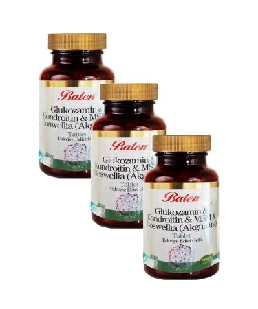 Balen Glucosamine Chondroitin Msm Boswellia 1200 Mg 120 Tab. 3 Pieces