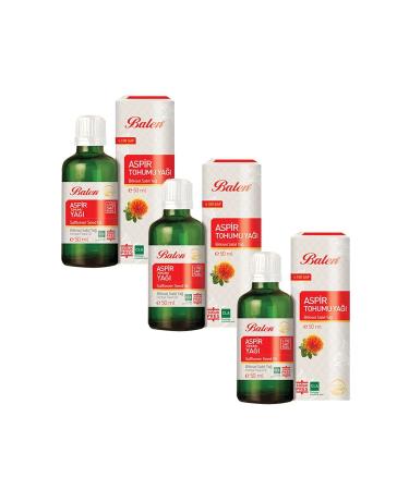 Balen Safflower Seed Oil (COLD PRESS) 50 ml 3 Pieces