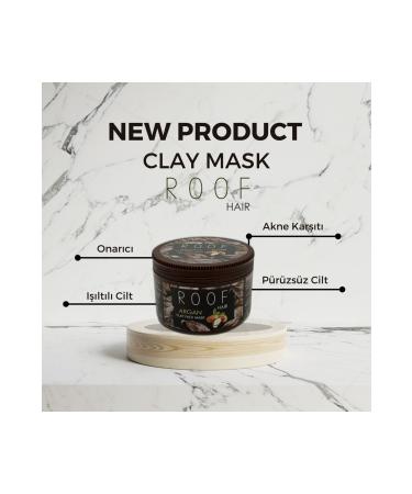 Roof Hair Argan Clay Mask Acne and Anti-Acne Face Care Mask Natural Clay Mask - Buy Online on GoSupps.com