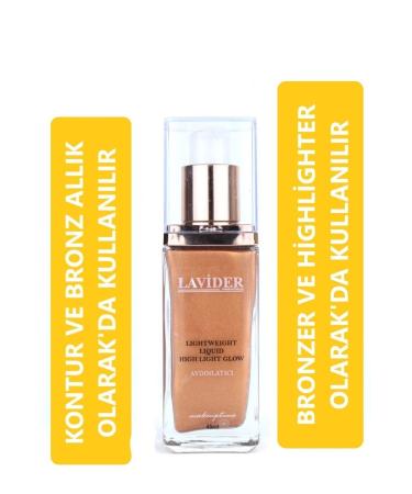 Lavider Pro Glow Liquid Illuminator Luminous Illuminator 45 Ml No:03 Dark Skin (dark)