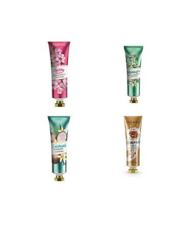 Farmasi Cherry Blossom 30 Ml & Moringa 30 Ml & Coconut Vanilla 30 Ml & Almond Milk Hand Cream 30 Ml 4 Pieces