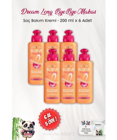 Elseve BUY 6 PAY 5 Dream Long Hair Care Cream 200 ml and ROSIE