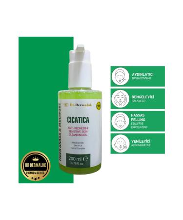 Dr.Dermalok CICATICA TIGER GRASS&MUGWORT Anti-Redness & Repair Face Cleansing Gel Premium Series - Buy Online on GoSupps.com