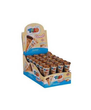 Elvan Toto Cornet Wafers with Peanut 25 Gr. 24pcs (1 Box)