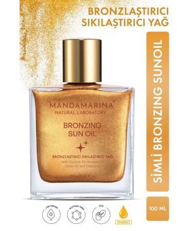 Mandamarina GLITTER Intensive Bronzing Firming Lifting Oil Shiny Instant Effect