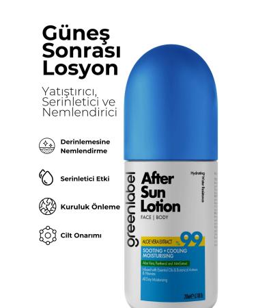 Green Label After Sun Body Lotion With Aloe Vera And Mint Extract 200 ml - Buy Online on GoSupps.com