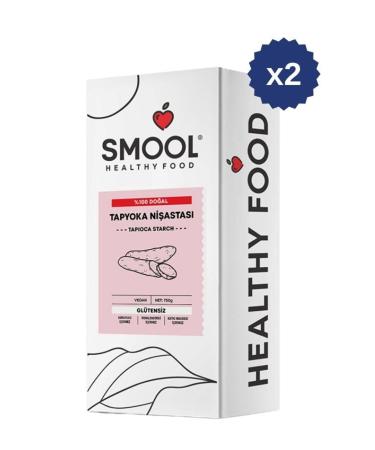 SMOOL Tapioca Starch X2 Vegan Gluten-free Additive-free Natural Herbal (550 GR X2)