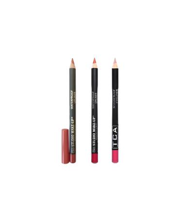 TCA Studio Make Up 3 Different Colors Waterproof Lipliner Lip Pencil