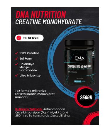 Dna Nutrition Creatine Monohydrate 250gr - Buy Online on GoSupps.com