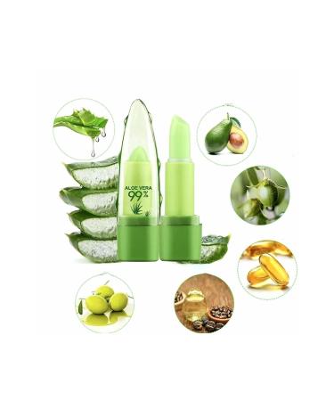 Lesvip's 2 Pieces Aloe Vera Extract Lip Moisturizing Effective Color Changing Magic Lipstick - Buy Online on GoSupps.com