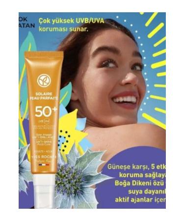 Yves Rocher Face Sun Cream - SPF 50+ - Anti-Shine / Solaire Peau Parfaite
