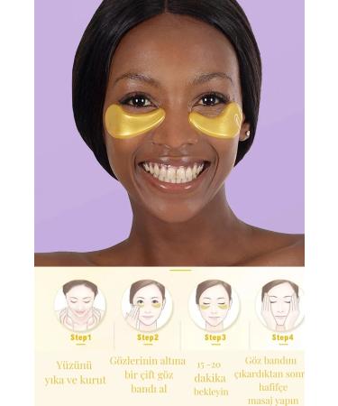 10 Pieces Under Eye Mask Gold Face Skin Care Revitalizing and Renewing Nourishing Collagen Mask - Buy Online on GoSupps.com