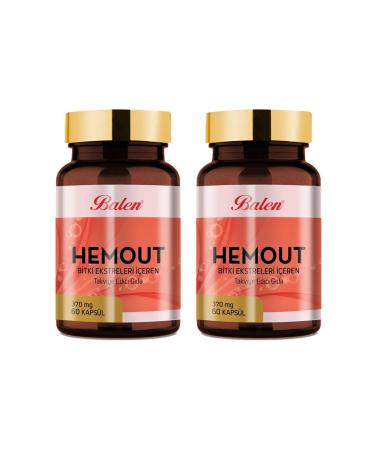 Balen Hemout Plant Extracts 370 Mg 60 Capsules X 2 Pieces