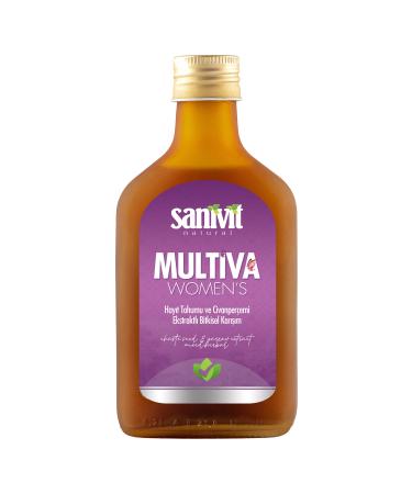 Sanivit 1 Bottle Multiva Womens Herbal Liquid with Chaste Tree Seed and Yarrow Extract - 200 ml