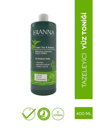 Bianna Tonic Vitamin C Bamboo and Green Tea Facial Cleansing Tonic - 400ml