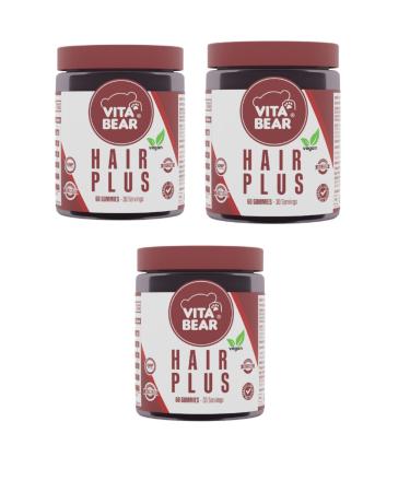 Vita Bear Hair Plus Vegan Hair Vitamin 3 Pieces