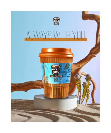 Gold Cup Drink 2 in 1 Instant Coffee 6-Piece - Buy Online on GoSupps.com