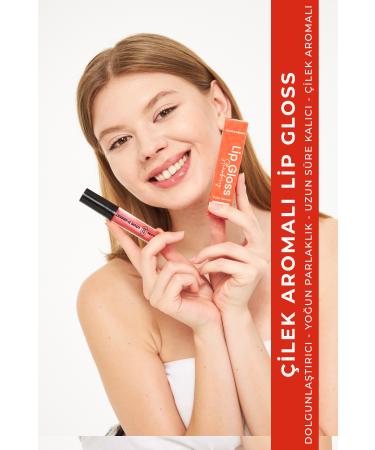 Louis DArrest Strawberry and Cherry Flavored Lip Plumper and Shine Lip Gloss Set - Buy Online on GoSupps.com