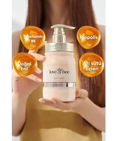 love of bee Intensive Moisturizing Premium Conditioner with Natural Honey for Dry Hair - 420 ML - Buy Online on GoSupps.com