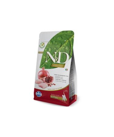 N & D Nd Grain Free Kitten Chicken Pomegranate Kitten Dry Cat Food 1.5 kg.