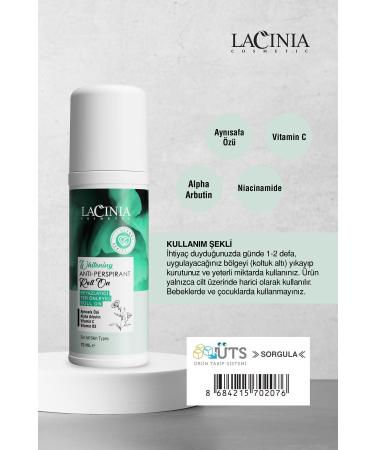 Lacinia Whitening Roll-on 75 ml - Buy Online on GoSupps.com