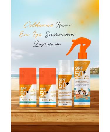 Lum na Cosmetics High Protection Sunscreen Cream SPF50+ for Children and Adults 200 ml - Buy Online on GoSupps.com
