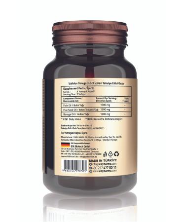 Validus Omega 3-6-9 Softgel Fish Oil 1300 Mg Flax Seed Oil 1300 Mg Borage Oil 1300 Mg 50 Softgel - Buy Online on GoSupps.com