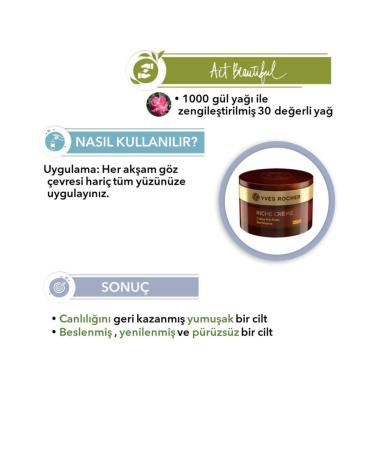 Yves Rocher Riche Creme - Nourishing Regenerating Night Cream-50ml - Buy Online on GoSupps.com