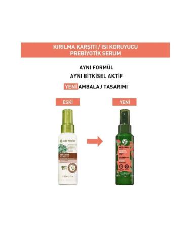 Yves Rocher Anti-Breakage Prebiotic Serum - Damaged Hair / Heat protector Organic Jojoba Oil 100 ml - Buy Online on GoSupps.com