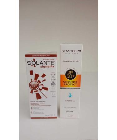 Solante Pigmenta Lotion Spf 50 150 ml - Sensyderm Children's Sun Cream Spf 50 100 ml High Protection