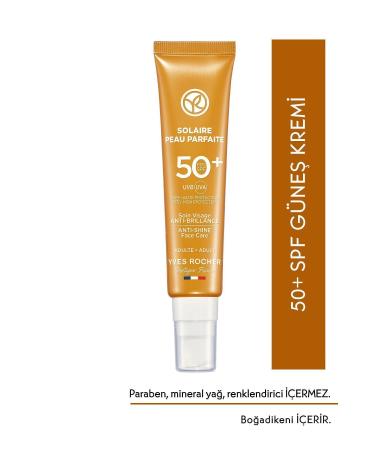 Yves Rocher Face Sun Cream - SPF 50+ - Anti-Shine / Solaire Peau Parfaite-40 ml