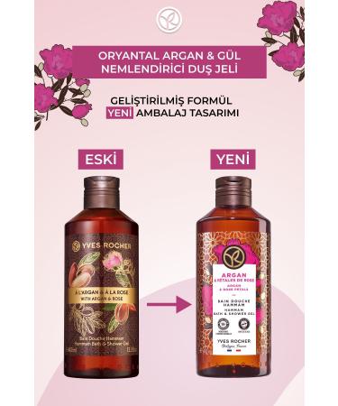 Yves Rocher Moisturizing Shower Gel - Oriental Argan and Rose - 400ml-48256 - Buy Online on GoSupps.com