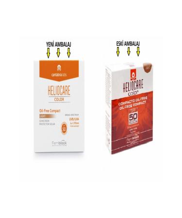 Heliocare Color 50 Spf Compact Light Sun Protection Cream Wheat Skin 10 Grams