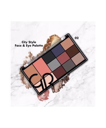 Golden Rose City Style Face Eye Palette No:02 Smokey 1 Pack Eyeshadow - Buy Online on GoSupps.com