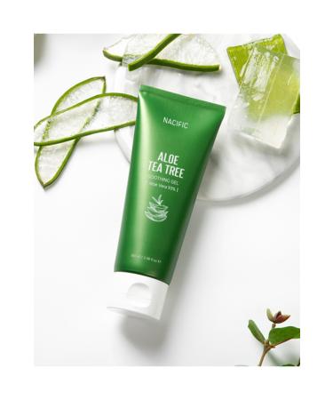 Nacific Aloe Tea Tree Soothing Gel - Soothing Aloe Vera Gel 100ml - Buy Online on GoSupps.com
