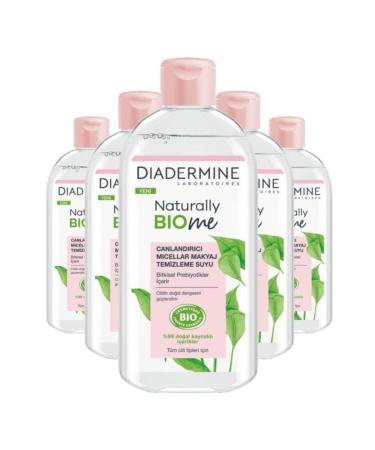 Diadermine Naturally Bio Me Revitalizing Cleansing Water 400ml X5