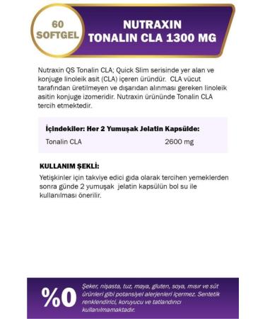 Nutraxin Tonalin Cla 1300 Mg 60 Softgel - Buy Online on GoSupps.com