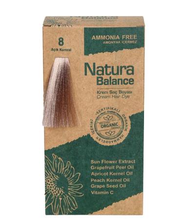 NATURABALANCE Hair Dye - Organic Certified Light Blonde 8