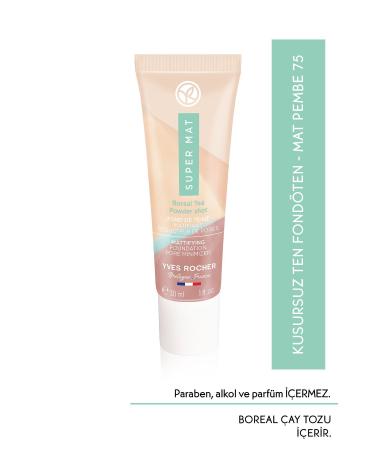 Yves Rocher Flawless Skin Matte Foundation-30 Ml-matte Pink 75