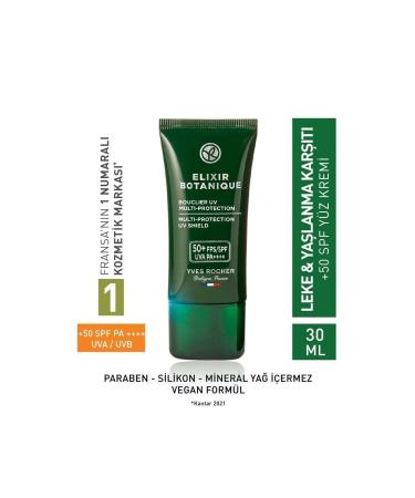 Yves Rocher 50+ Spf Face Cream - Anti-Aging Herbal Antioxidant Care / Elixir Botanique 30 ml