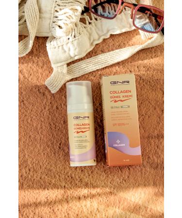 GNR GELNER NUTRITION RESEARCH 50 Spf+ Collagen Sun Cream BB Effect Dark 50 ml - Buy Online on GoSupps.com