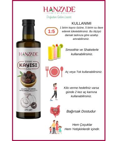 Hanzade Herbal Black Apricot Extract 270 Gr Sugar and Glucose Free - Buy Online on GoSupps.com