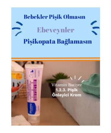 Mustela Vitamin Barrier 1-2-3 Diaper Rash Prevention Cream 100 gr + Teddy Bear - Buy Online on GoSupps.com