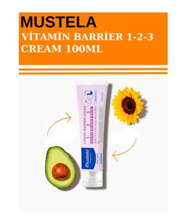 Mustela Vitamin Barrier 1-2-3 Diaper Rash Prevention Cream 100 gr + Teddy Bear - Buy Online on GoSupps.com
