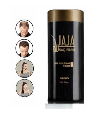 Cans n Jaja Building Fibers Brown Volumizing Topical Hair Fiber Brown 50 Gr - Buy Online on GoSupps.com