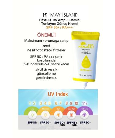 May Island Mayisland Hyalu B5 Ampoule Drops Toning Sun Creamspf 50 / Pa 70ml - Buy Online on GoSupps.com