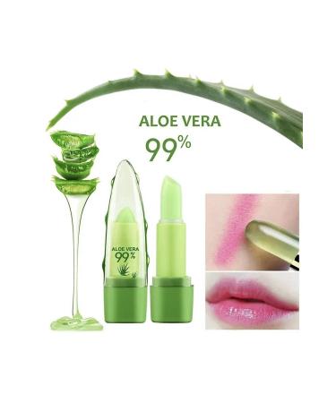 Lesvip's 2 Pieces Aloe Vera Extract Lip Moisturizing Effective Color Changing Magic Lipstick - Buy Online on GoSupps.com
