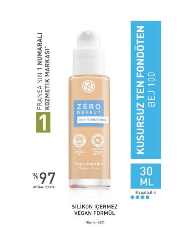 Yves Rocher Flawless Skin Foundation-Beige 100-30 ml-55968