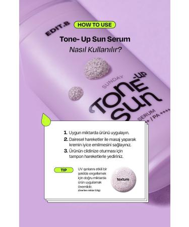 EDITB Moisturizing Brightening Effect Ed t.b Tone-up Sun Serum Spf50 which can also be used as a make-up base - Buy Online on GoSupps.com