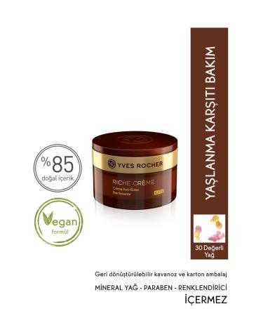 Yves Rocher Riche Creme - Nourishing Regenerating Night Cream-50ml